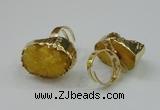 NGR159 22*30mm - 25*30mm freeform druzy agate rings wholesale