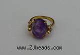 NGR2062 10*15mm faceted oval amethyst gemstone rings wholesale