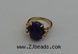 NGR2072 10*15mm faceted oval lapis lazuli gemstone rings