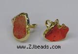 NGR264 22*30mm - 30*40mm freeform sea sediment jasper rings