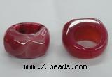 NGR30 16*30*32mm faceted freeform agate gemstone rings