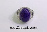 NGR3044 925 sterling silver with 12*16mm oval charoite rings