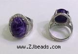 NGR3045 925 sterling silver with 12*16mm oval charoite rings