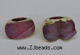 NGR305 25*40mm - 30*35mm freeform druzy agate gemstone rings