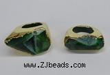 NGR307 25*40mm - 30*35mm freeform druzy agate gemstone rings