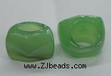 NGR42 20*30*35mm faceted freeform agate gemstone rings