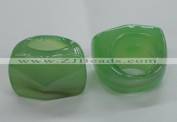 NGR42 20*30*35mm faceted freeform agate gemstone rings