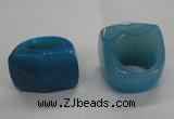 NGR43 20*30*35mm faceted freeform agate gemstone rings