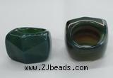 NGR44 20*30*35mm faceted freeform agate gemstone rings