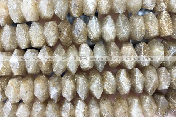 NUGG83 15 inches 13mm - 15mm faceted nuggets gemstone beads