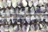 NUGG84 15 inches 13mm - 15mm faceted nuggets amethyst gemstone beads