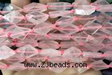 NUGG93 15 inches 12*18mm - 13*20mm freeform rose quartz gemstone beads