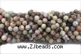 OPAL07 15 inches 10mm round pink opal gemstone beads