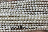 PEAR06 14 inches 3.5mm – 4mm white freshwater pearl beads