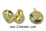 PEND06 18mm copper pendant gold plated