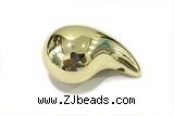 PEND22 23*42mm copper pendant gold plated