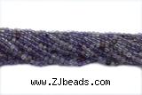 QUAR27 15 inches 4mm round purple phantom quartz gemstone beads