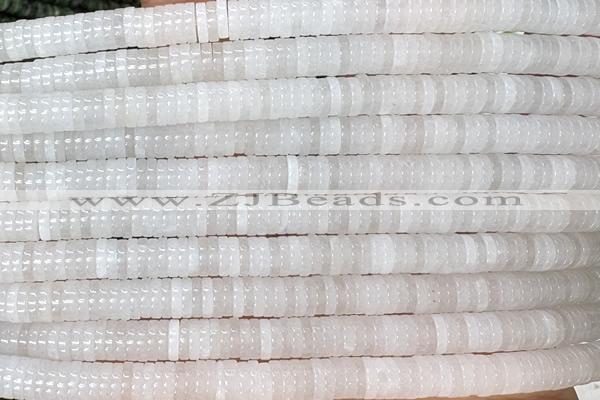 ROND240 15 inches 1.5*6mm heishi jade gemstone beads