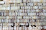 ROND241 15 inches 1.5*6mm heishi jade gemstone beads