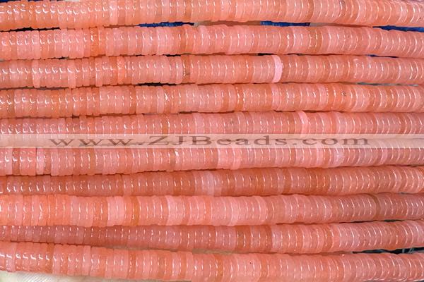 ROND247 15 inches 1.5*6mm heishi jade gemstone beads