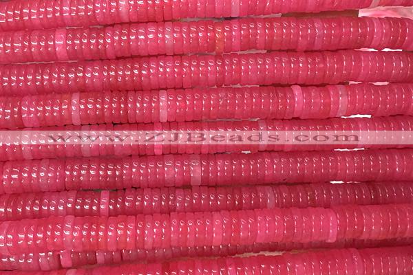 ROND248 15 inches 1.5*6mm heishi jade gemstone beads