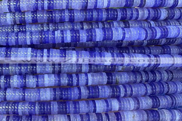 ROND260 15 inches 1.5*6mm heishi jade gemstone beads