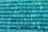 ROND289 15 inches 1.5*6mm heishi jade gemstone beads