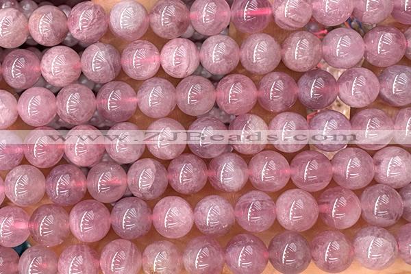 ROSE05 15 inches 8mm round Madagascar rose quartz beads wholesale