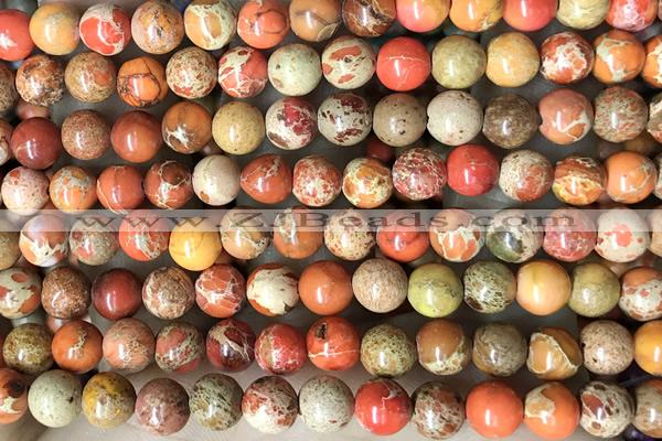 SEAS51 15 inches 6mm round dyed imperial jasper beads