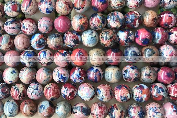SEAS79 15 inches 8mm round dyed imperial jasper beads