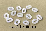 Shel01 8*10mm Natural White Shell Number Pendant