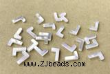 Shel26 6*10mm Natural White Shell Alphabet Letter Pendant