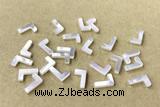 Shel26 6*10mm Natural White Shell Alphabet Letter Pendant
