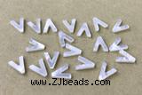Shel36 9*10mm Natural White Shell Alphabet Letter Pendant