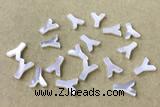 Shel39 8*10mm Natural White Shell Alphabet Letter Pendant