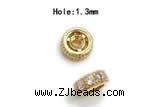 Silv102 2.3*6mm Cubic Zirconia Micro Pave 925 Sterling Silver Gold Plated