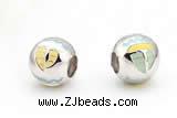 Silv174 11*12mm 925 Sterling Silver Beads Enamel Plated
