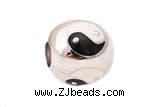 Silv175 11*12mm 925 Sterling Silver Beads Enamel Plated