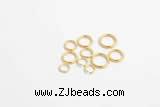 Silv74 4mm – 12mm 925 Sterling Silver Open Jump Ring Gold Plated