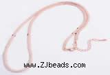 Silv93 2.1mm*45cm 925 Sterling Necklace Chain Rose Gold Plated