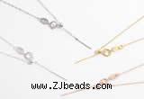 Silv95 45cm 925 Sterling Necklace Chain Plated