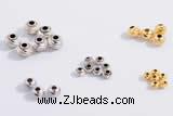 Silv16 2.5mm, 3mm, 4mm, 5mm 925 Sterling Silver Carved Beads Plated