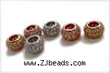 Silv32 6.2mm 925 Sterling Silver Rondelle Beads plated