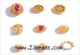 Silv41 6.2*6.7mm – 8.5*12.2mm 925 Sterling Silver Gold Plated