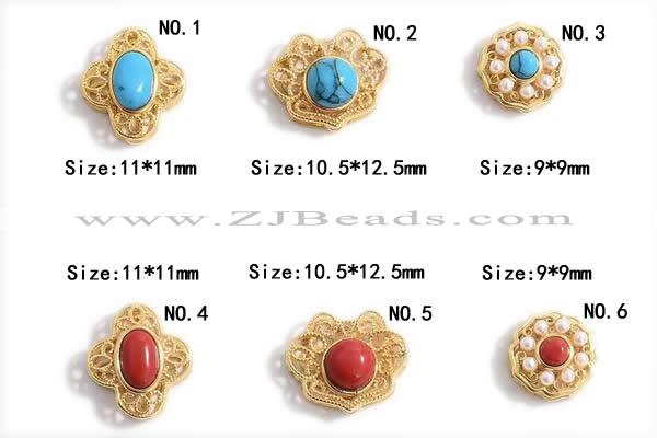 Silv42 9*9mm – 10.5*12.5mm 925 Sterling Silver Gold Plated