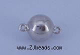 SSC107 5pcs 8mm round 925 sterling silver magnetic clasps