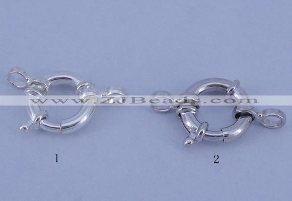 SSC202 5pcs 12mm 925 sterling silver spring rings clasps