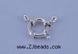 SSC204 5pcs 15mm 925 sterling silver spring rings clasps