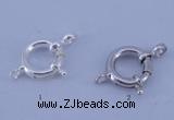 SSC206 5pcs 12mm 925 sterling silver spring rings clasps