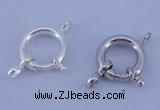 SSC208 5pcs 13.5mm 925 sterling silver spring rings clasps